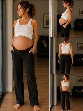 Seraphine Black Maternity Trousers